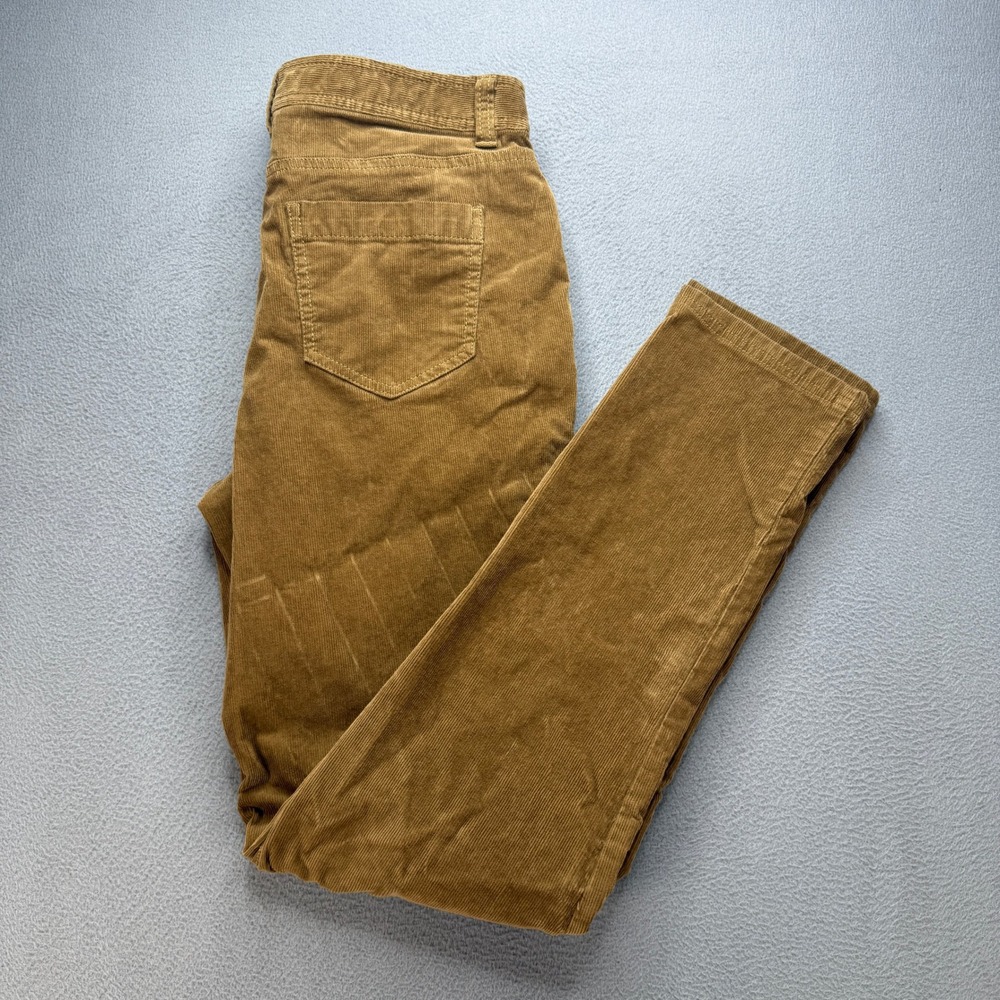 Brooks Brothers Corduroy Pants Womens 6 Brown Cotton Stretch Straight Leg Casual